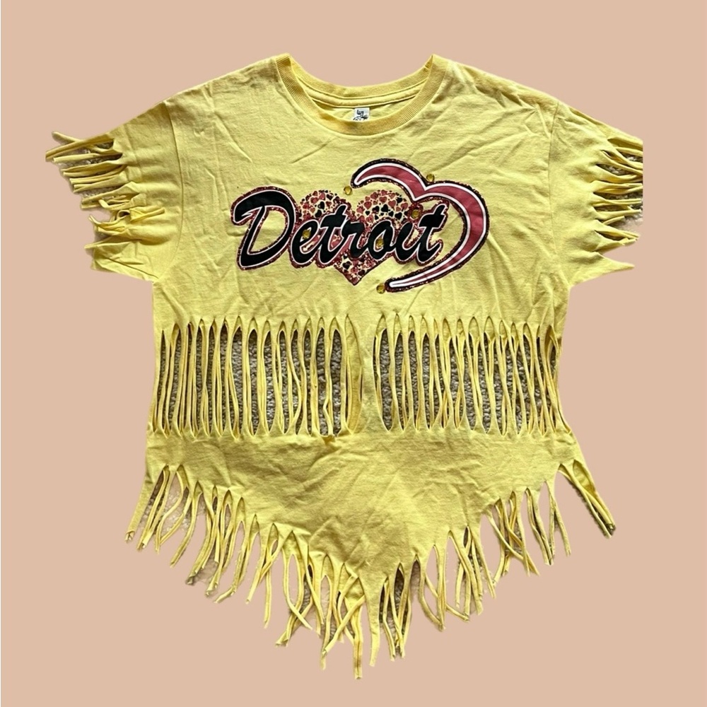Yellow Fringe Detroit T-Shirt